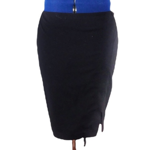 Marc New York by Andrew Marc performance 12 black mock wrap pencil‎ skirt